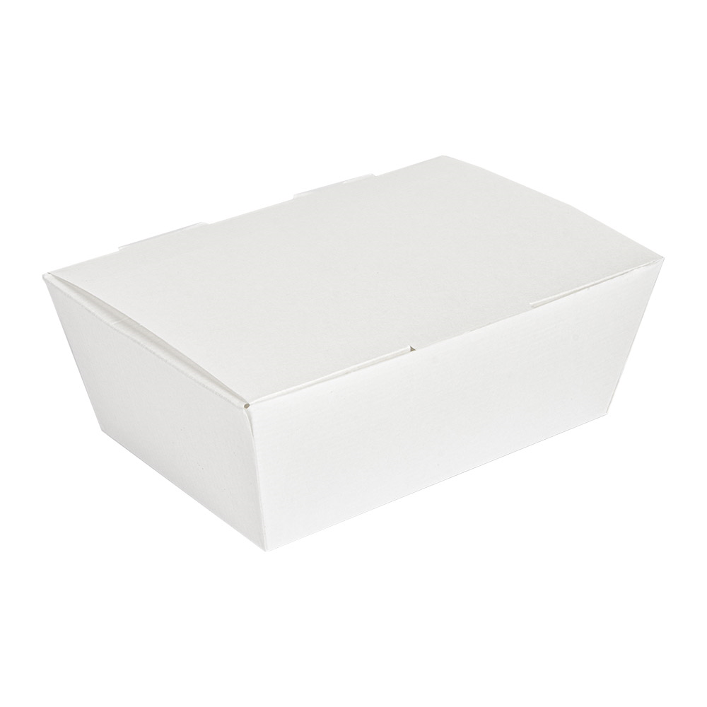 235.13-SCATOLE "LUNCH BOX" COPPERCHIO 'THEPACK' 500 ML (16 oz) 14x9,7x5 CM BIANCO CARTONE NANO-MICRO (60 u.)