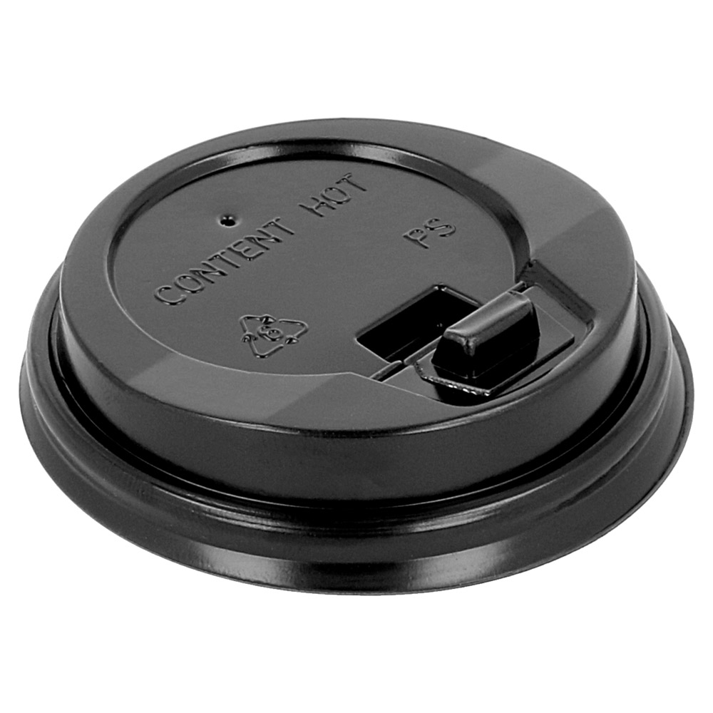 179.13-COPERCHIO ALTO PER BICCHIERI 120 ML  NERO PS (100 u.)