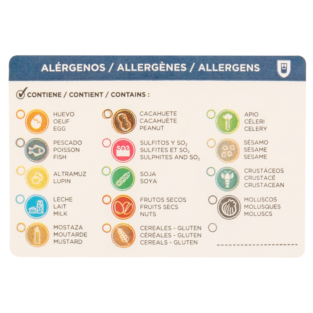 224.16-ETICHETTE ADESIVE ALLERGENI   7,5x5 CM CARTA (500 u.)