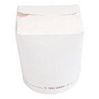 255.24-RICIPIENTI MULTIUSO 'FEEL GREEN' COMPOSTABLE 480 ML 325 G/M2 Ø8x9 CM BIANCO CARTONE (50 u.)