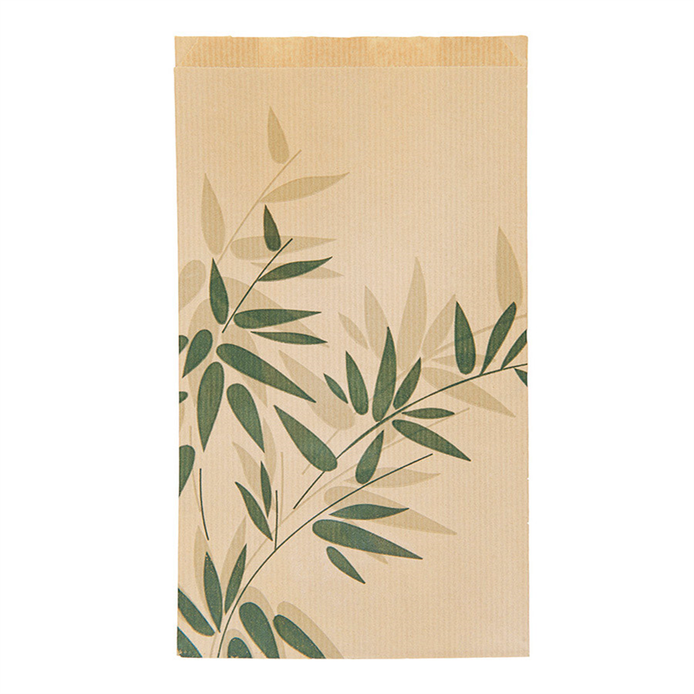 355.16-SACCHETTO PANETTERIA 'FEEL GREEN'  32 G/M2 26+8x35 CM NATURALE KRAFT (250 u.)
