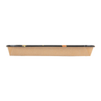 268.85-RECIPIENTI PER "SUSHI"  20PE + 280 +16PE G/M2 22,1x9,1x2,4 CM NERO KRAFT (50 u.)