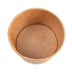 217.58-COPPETTA GELATI 'FEEL GREEN' 120 ML 210 + 18 PE G/M2 Ø7,7x4,7 CM MARRONE CARTONE (50 u.)