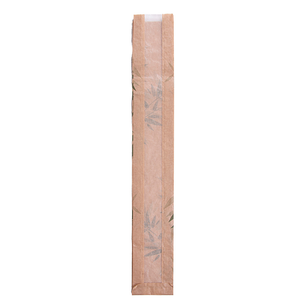 231.02-SACCHETTI PANE CON FINESTRA ECO 'FEEL GREEN-JUST PAPER'  32 G/M2 9+4x60 CM NATURALE KRAFT (250 u.)