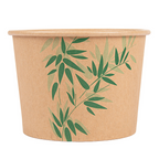 219.75-TERRINA 'FEEL GREEN' 500 ML 280 + 18 PE G/M2 Ø11x8,2 CM MARRONE KRAFT (50 u.)