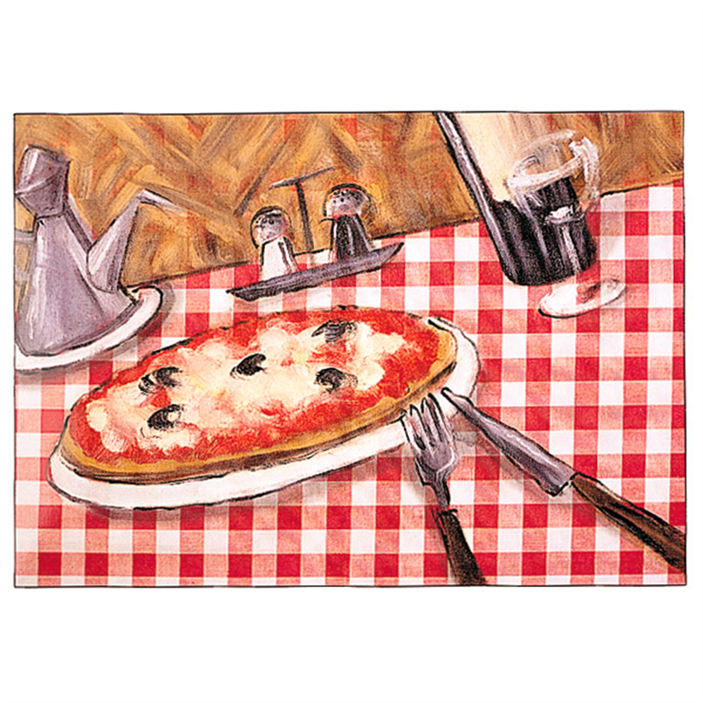 105.40-TOVAGLIETTE OFFSET PIZZA 70 G/M2 31x43 CM QUATRICOMIA CELLULOSA (500 u.)