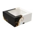 204.69-SCATOLE PER PASTICCERIA CON FINESTRA 'THEPACK' CLASSIC  18x18x7,5 CM BIANCO CARTONE NANO-MICRO (50 u.)