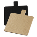 147.21-CARTONE PASTICCERIA DOPPIA FACCIA  950 G/M2 8x8 CM ORO NERO CARTONE (250 u.)
