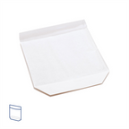 173.21-CONFEZIONI CON BASE E FINESTRA TURTLE PACK 50 G/M2 + 15 PP 20+3,5/3,5x24/21 CM BIANCO KRAFT (100 u.)
