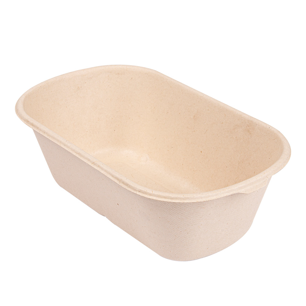 320.55-LUNCH BOXES 1 SCOMPARTO 'BIONIC' 1000 ML 22x12,9x6,85 CM NATURALE BAGASSA (50 u.)