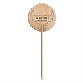 210.44-STEAK MARKER - AL PUNTO   9,5 CM NATURALE LEGNO (100 u.)