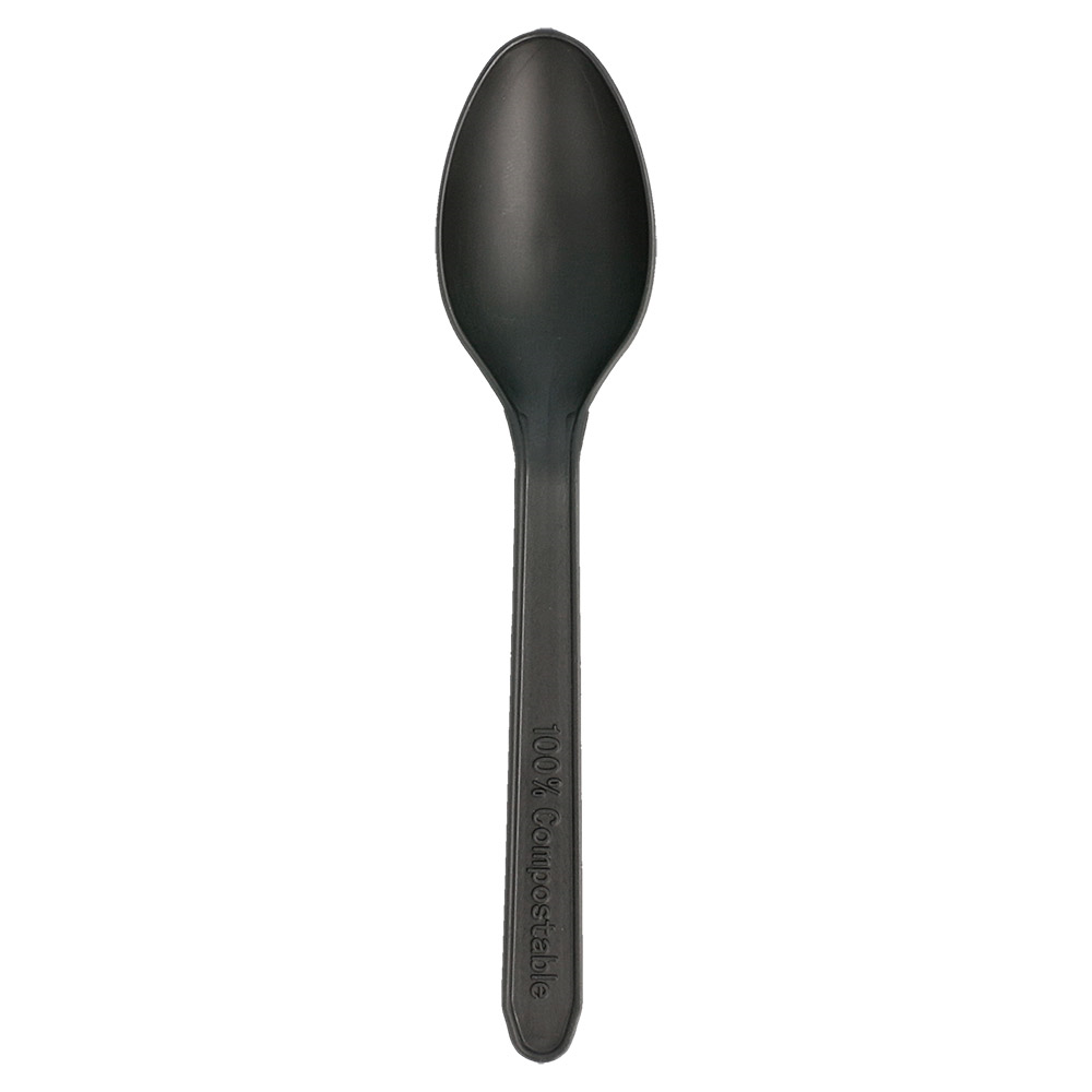 227.30-CUCCHIAINI  12,7 CM NERO CPLA (100 u.)