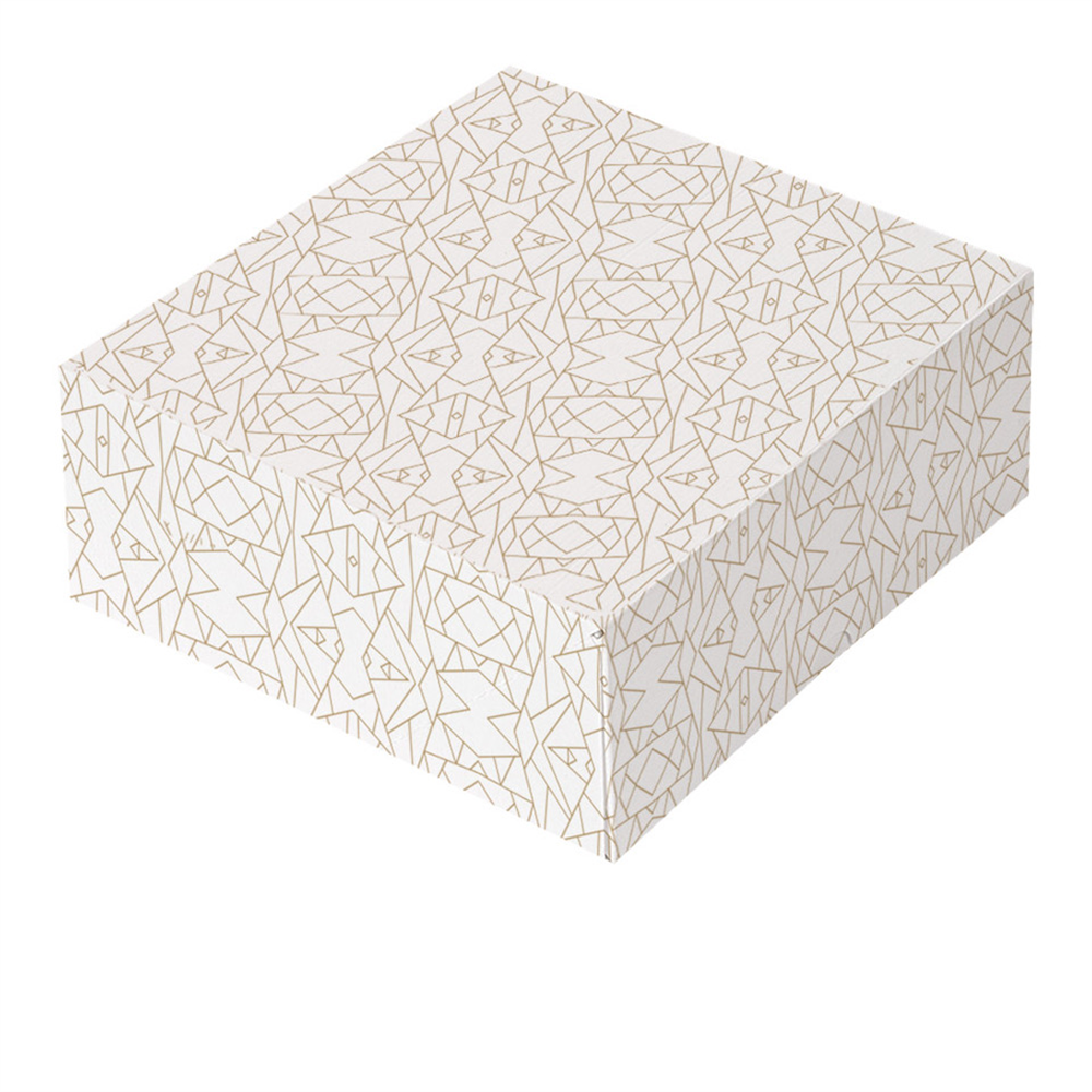253.31-SCATOLE PER PASTICCERIA SENZA FINESTRA 'THEPACK' DECO  18x18x7,5 CM BIANCO CARTONE NANO-MICRO (50 u.)