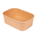 254.34-CONTENITORI RETTANGOLARI  750 ML 320 + 26 PE G/M2 17,3x12,3x5,7 CM NATURALE KRAFT (50 u.)