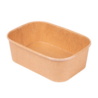254.34-CONTENITORI RETTANGOLARI  750 ML 320 + 26 PE G/M2 17,3x12,3x5,7 CM NATURALE KRAFT (50 u.)