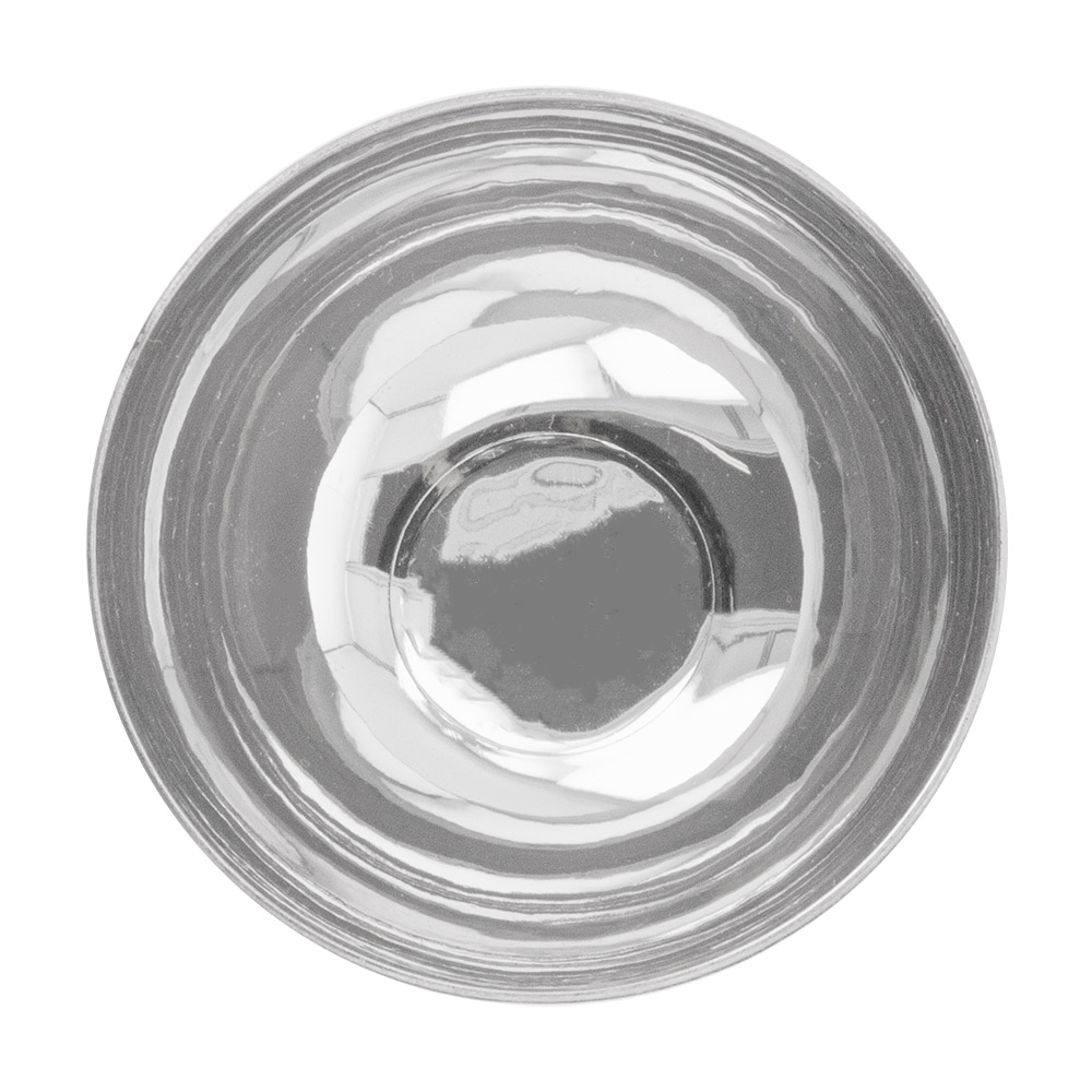 157.26-CONTENITORI APERITIVO CIOTOLA  72 ML Ø 6,7x3,5 CM ARGENTO PS (50 u.)