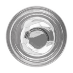 157.26-CONTENITORI APERITIVO CIOTOLA  72 ML Ø 6,7x3,5 CM ARGENTO PS (50 u.)