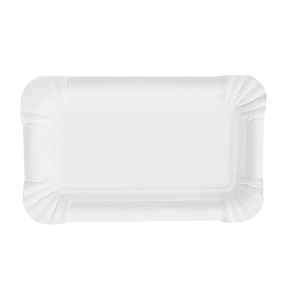 320.03-VASSOI PASTICCERIA - PICCOLI  250 G/M2 15x9 CM BIANCO CARTONE (250 u.)