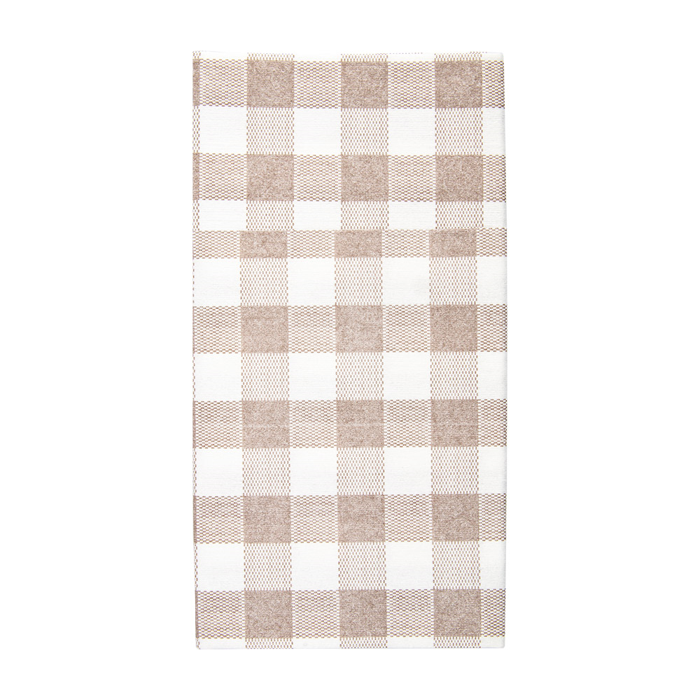 228.58-TOVAGLIOLI CANGURO 'LIKE LINEN' VICHY 70 G/M2 40x40 CM TAUPE SPUNLACE (50 u.)