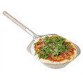 148.87-PALA DI PIZZA LATI AFILATI  30,5x35X101 CM ARGENTO ALLUMINIO