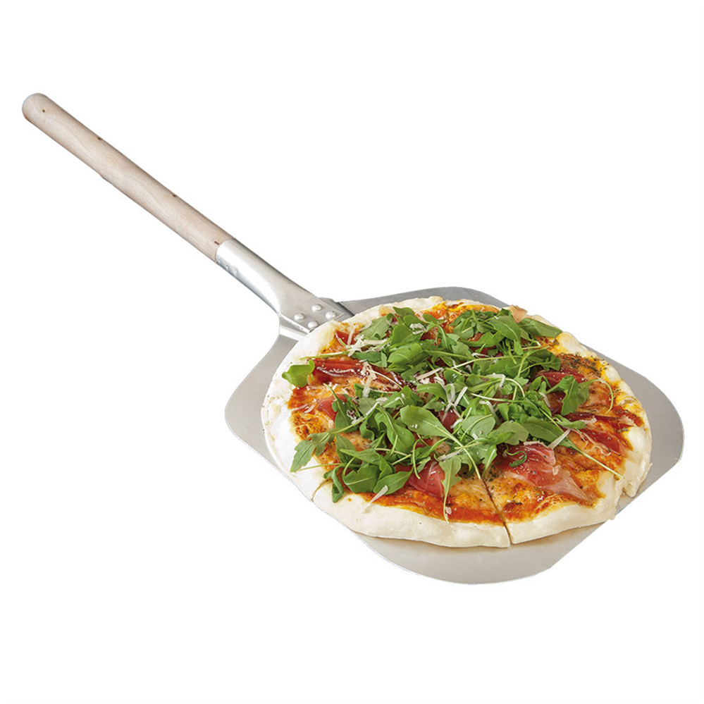 148.87-PALA DI PIZZA LATI AFILATI  30,5x35X101 CM ARGENTO ALLUMINIO