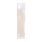 228.21-SET 3/1 POSATE + TOVAGLIOLO 'WOOD' MAKAN  16 CM NATURALE LEGNO (100 u.)