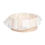 280.51-ANELLO DA FORNO CON CARTA 'WOOD' 545 ML Ø 11,8x5 CM NATURALE LEGNO (10 u.)