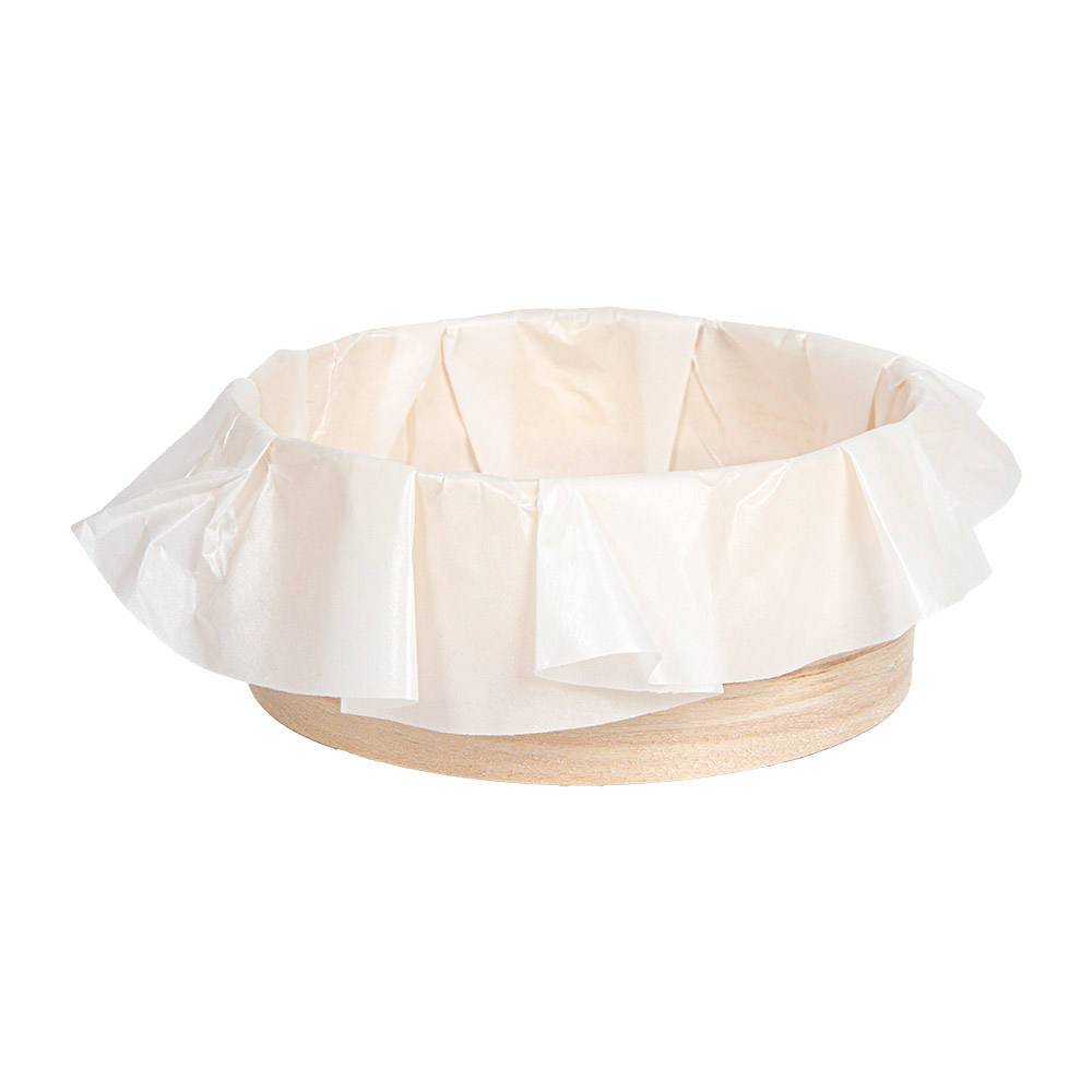280.51-ANELLO DA FORNO CON CARTA 'WOOD' 545 ML Ø 11,8x5 CM NATURALE LEGNO (10 u.)